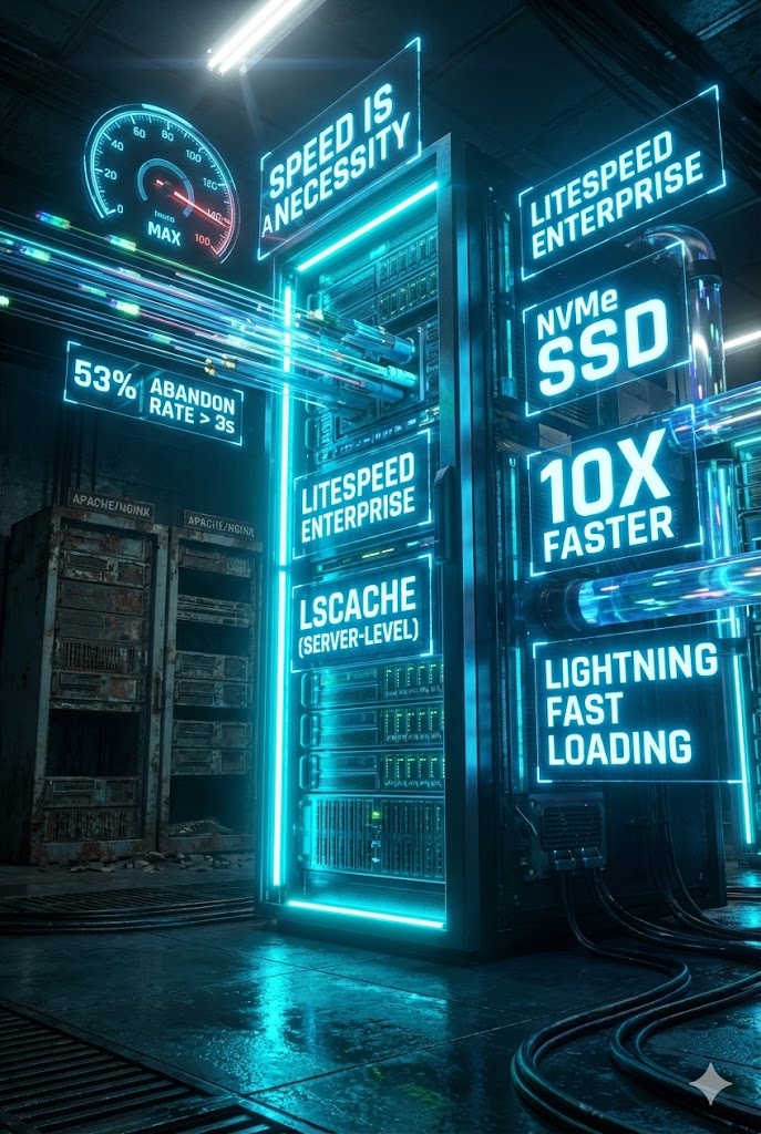 High Speed LiteSpeed Server Rack with NVMe Drives