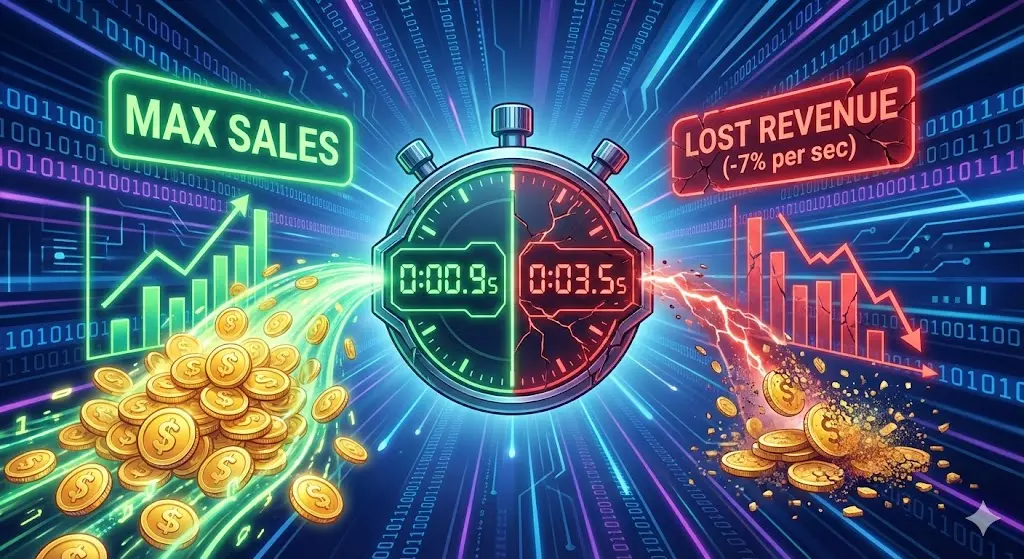 Η Ταχύτητα Φόρτωσης είναι Πωλήσεις: Πώς 1 Δευτερόλεπτο Καθυστέρησης Κοστίζει το 7% του Τζίρου σας.