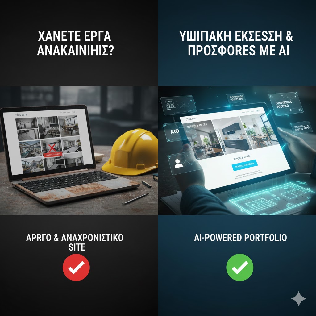 Χάνετε Έργα Ανακαίνισης; Πώς να Μετατρέψετε το Site σας σε Ψηφιακή Έκθεση που Φέρνει Προσφορές.