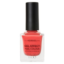 KORRES GEL EFFECT Nail Colour Peach Sorbet No 43 11ml