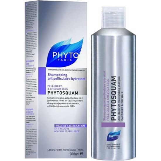 PHYTO PHYTOSQUAM ANTI-DANDRUFF MOISTURIZING SHAMPOO 200ML