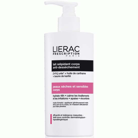 LIERAC LAIT RELIPIDANT CORPS ANTI-DESSECHEMENT 400ML