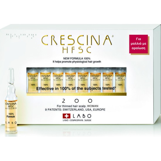  Labo Crescina HFSC 100% 200 Woman 20 αμπούλες