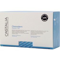 Castalia Chronoderm Vitamine C 10% Εντατική Αντιγηραντική Φροντίδα με βιταμίνη C, 14 φιαλίδια x 5ml