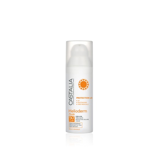 Castalia Helioderm Fluide SPF 50+ 50ml Αντιηλιακό Προσώπου Για Μεικτές - Λιπαρές Επιδερμίδες