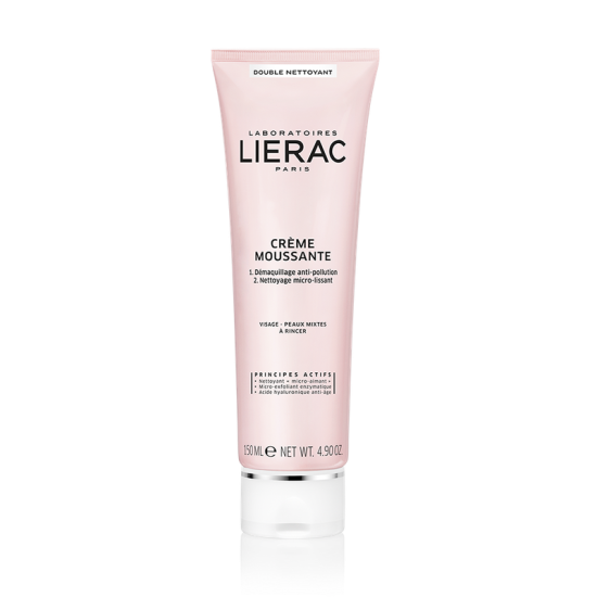 Lierac Demaquillant Creme Moussante Αφριστική Κρέμα Διπλού Καθαρισμού για μεικτές επιδερμίδες 150ml