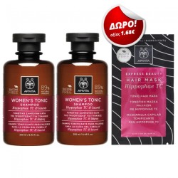 Apivita Set 2  Women's Tonic Shampoo Κατά της Γυναικείας Τριχόπτωσης 250ml & ΔΩΡΟ Τονωτική Μάσκα Μαλλιών 20ml