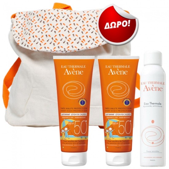 Avene Promo Pack Παιδικής Ηλιοπροστασίας Νο2 με ΔΩΡΟ Υπέροχη Τσάντα Θάλασσας