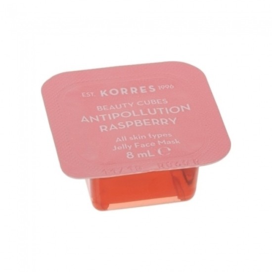 Korres Beauty Cubes Antipollution Raspberry Μάσκα Προσώπου με Αντιρυπαντική Δράση 8ml