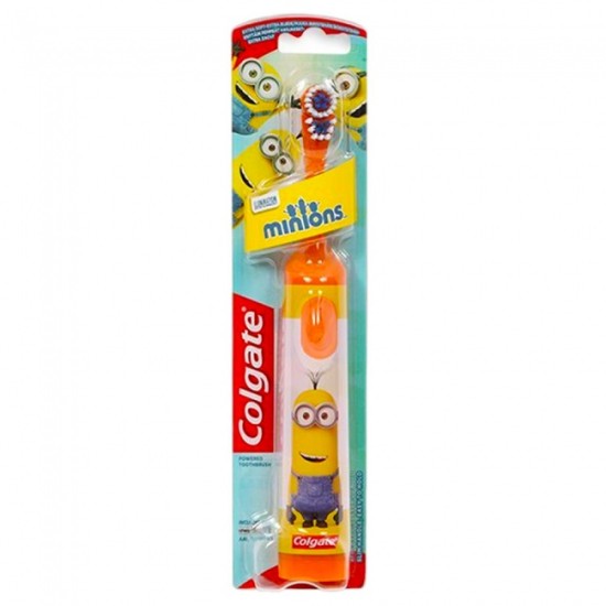 Colgate Minions Παιδική Ηλεκτρική Οδοντόβουρτσα Μπαταρίας Πορτοκαλί