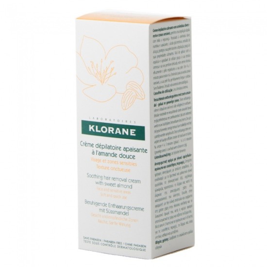 Klorane Creme Depilatoire Apaisante a l'Amande Douce 75ml