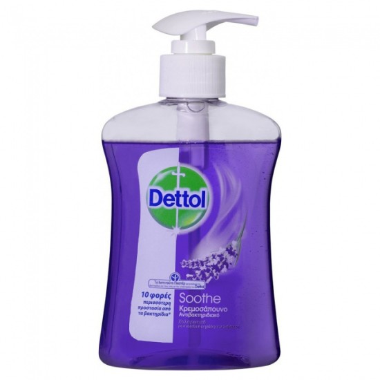 Dettol Soft on Skin Hard on Dirt Antibacterial Hand Wash με λεβάντα & εκχυλίσματα σταφυλιού 250ml