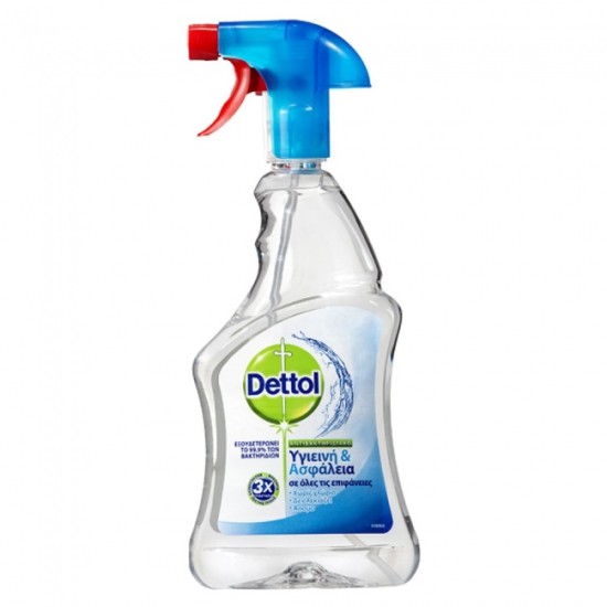 Dettol Spray Αντιβακτηριδιακό Απολυμαντικό Επιφανειών Υγειινή & Ασφάλεια 500ml