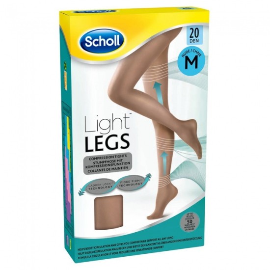 Scholl Light Legs 20 Den Size Medium Beige