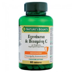 Nature's Bounty Echinacea και Vitamin C με Καρπούς Αγριοτριανταφυλλιάς 60tabs