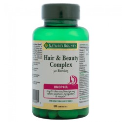 Nature's Bounty Hair and Beauty Complex με Βιοτίνη 60tabs