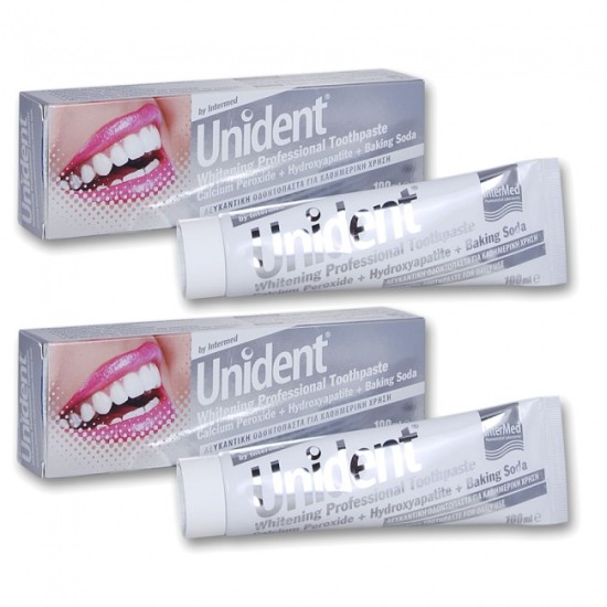 Intermed Unident Whitening Professional Toothpaste 100ml 1+1 ΔΩΡΟ