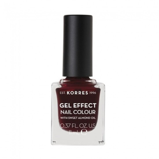 Korres Gel Effect Nail Colour No 57 Burgundy Red 11ml