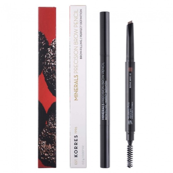 Korres Minerals Precision Brow Pencil 01 Dark Shade 0.2g