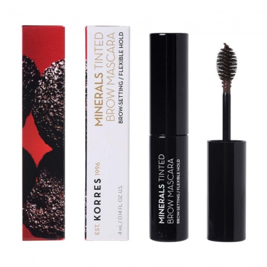 Korres Minerals Tinted Brow Mascara 01 Dark Shade 4ml