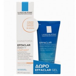 La Roche Posay Effaclar Duo(+) Unifiant Cream Medium 40ml & ΔΩΡΟ Effaclar Gel Mousse 50ml