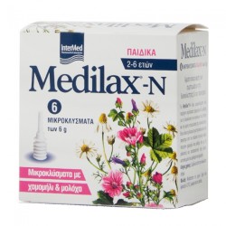 Intermed Medilax-N Παιδικά Μικροκλύσματα 2-6 ετών 6 x 6g