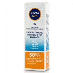 Nivea Sun UV Face Cream Κατά της Πρόωρης Γήρανσης και των Πανάδων SPF50 50ml