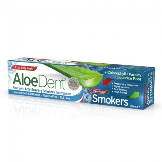 Optima AloeDent Triple Action Smokers 100ml