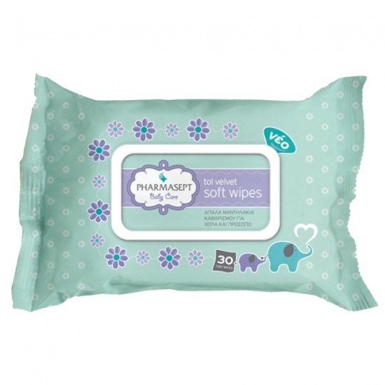 Pharmasept Baby Care Tol Velvet Soft Wipes 30τμχ