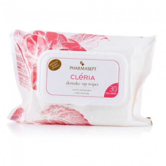 Pharmasept Cleria Ηypoallergenic Demakeup Wipes 30τμχ