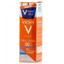 Vichy Promo Pack Ideal Soleil Mat BB SPF50 50ml και ΔΩΡΟ Aqualia Thermal Night Spa 15ml