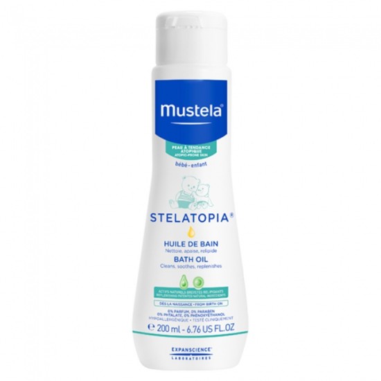 Mustela Stelatopia Bath Oil 200ml