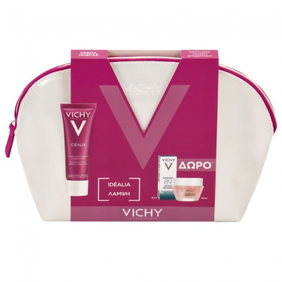 Vichy Idealia Fresh Gel Cream 50ml & ΔΩΡΟ Mineral 89 5ml, Masque Peel Double Eclat 15ml & Υπέροχο νεσεσέρ