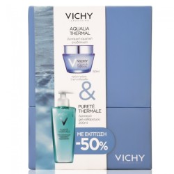 Vichy Promo Box Aqualia Thermal Rich Cream 50ml & Purete Thermale Gel Nettoyant 200ml με έκπτωση -50%