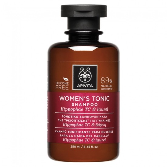 Apivita Women's Tonic Shampoo Κατά της Γυναικείας Τριχόπτωσης με Hippophae TC & Δάφνη 250ml