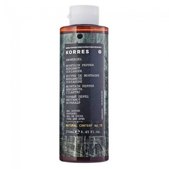 Korres Αφρόλουτρο Mountain Pepper Bergamot Coriander 250ml