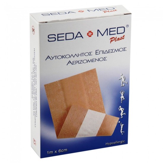 Seda Med Αυτοκόλλητος Αεριζόμενος Επίδεσμος 1m x 6cm