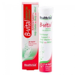 Health Aid B-Vital Vitamin B Complex Effervescent 20 tabs Apricot