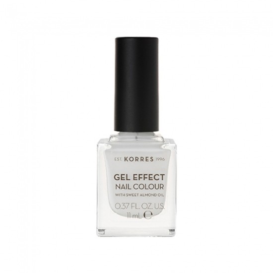 Korres Gel Effect Nail Colour No 01 Blanc White 11ml