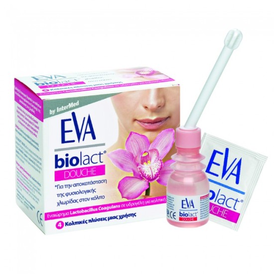 Eva Biolact Vaginal Douche 4 Τεμ