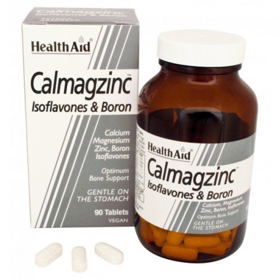 Health Aid Calmagzinc (Calciun Magnesium Zinc Boron) Vegetarian Tablets 90