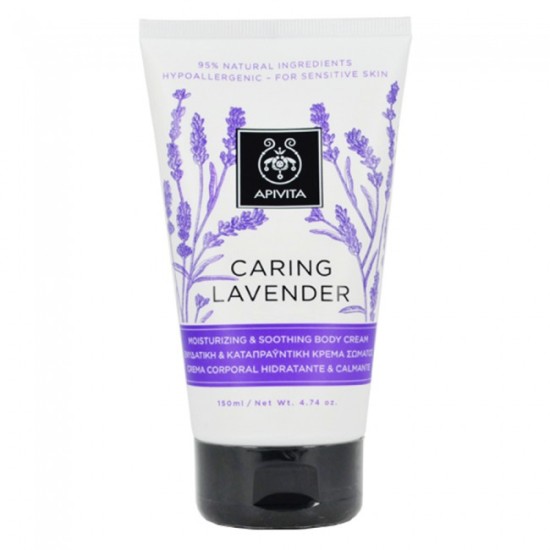 Apivita Caring Lavender Moisturizing & Soothing Body Cream 150ml