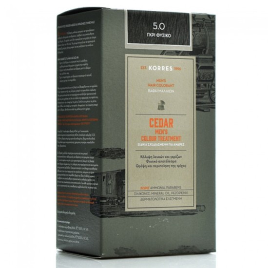 Korres Cedar Men's Colour Treatment 5.0 Γκρί Φυσικό