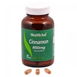 Health Aid Cinnamon 850mg 30tabs