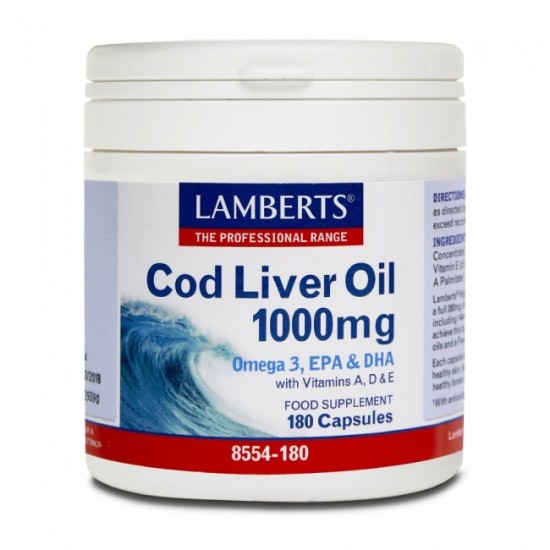 Lamberts Cod Liver Oil 1000mg 180caps