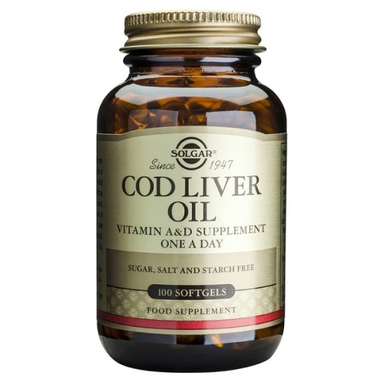 Solgar Cod Liver Oil 100 Softgels