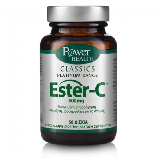 Power Health Ester C 500mg Classics Platinum Range 50tabs