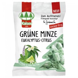 Kaiser Eukalyptus Grune Minze Καραμέλες με Ευκάλυπτο & Δυόσμο 60gr