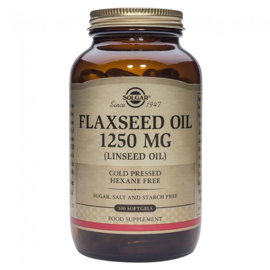 Solgar Flaxseed Oil 1250mg 100 softgels