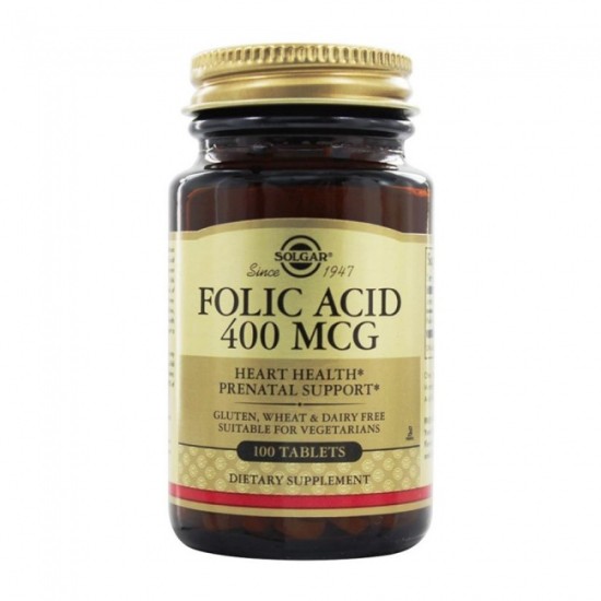 Solgar Folic Acid 400μg 100tabs